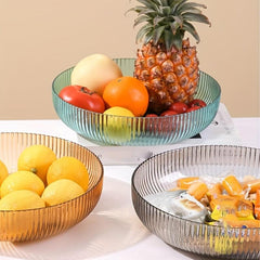 Striped Fruit Basket for Kitchen & Bathroom Countertops