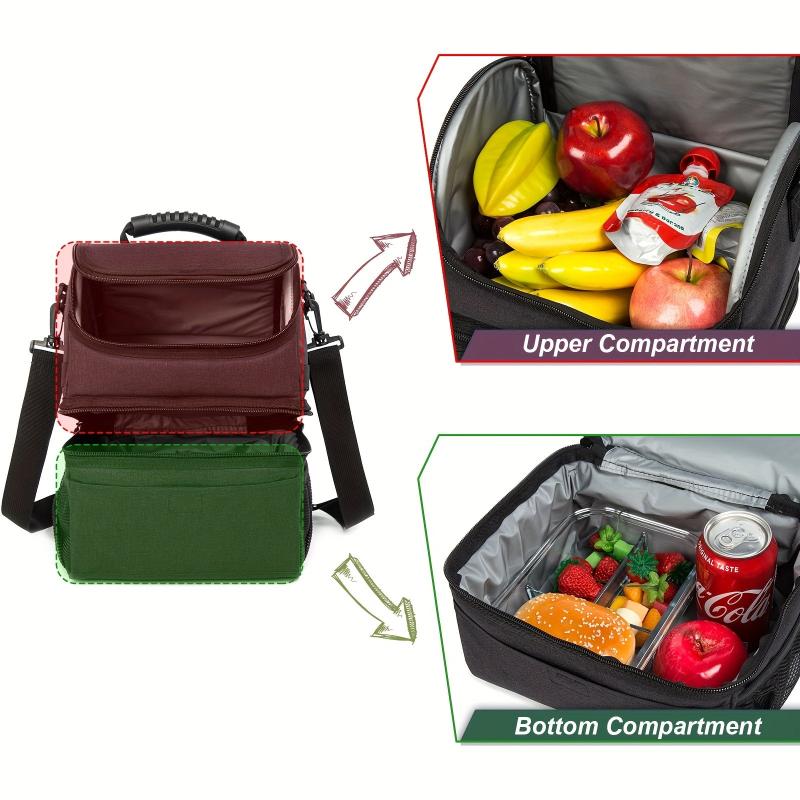 Insulated Meal Bag Aluminum Foil Lunch Box Bag Large Capacity Ice Bag