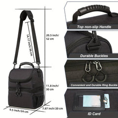 Insulated Meal Bag Aluminum Foil Lunch Box Bag Large Capacity Ice Bag