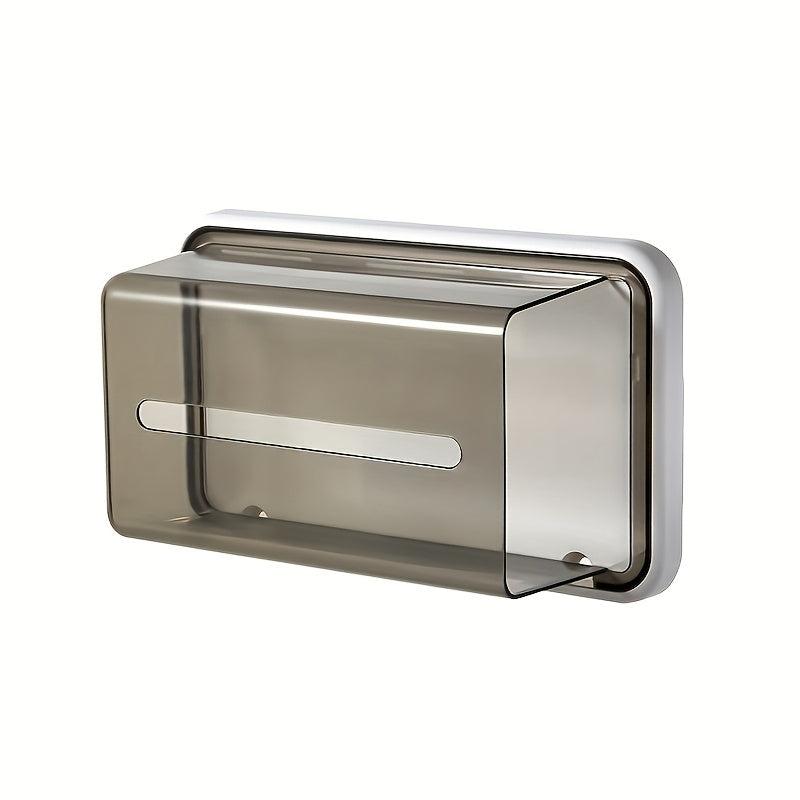 Magnetic Tissue Box Refrigerator Storage Wall Rack Transparent Kitchen Organizer