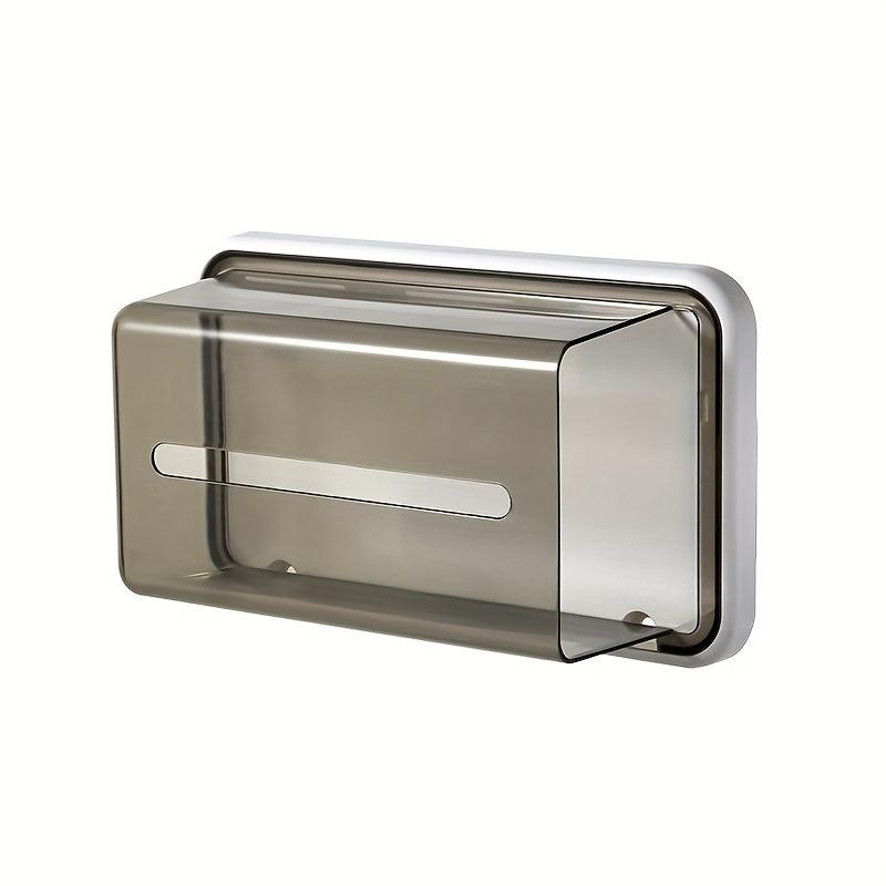 Magnetic Tissue Box Refrigerator Storage Wall Rack Transparent Kitchen Organizer