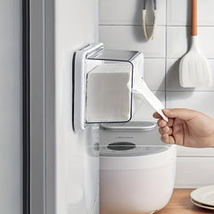 Magnetic Tissue Box Refrigerator Storage Wall Rack Transparent Kitchen Organizer