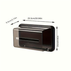 Magnetic Tissue Box Refrigerator Storage Wall Rack Transparent Kitchen Organizer