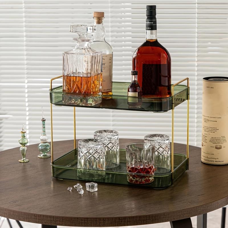 Wine & Coffee Storage Rack with Drain Partition