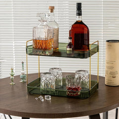 Wine & Coffee Storage Rack with Drain Partition
