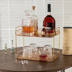 Wine & Coffee Storage Rack with Drain Partition