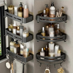 Corner Kitchen Storage Rack for Spices and Cosmetics