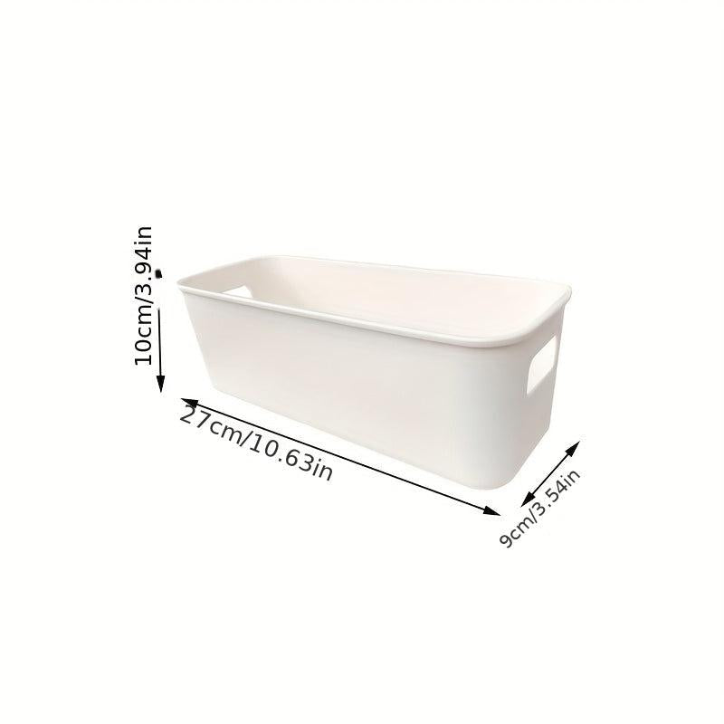 5pcs Plastic Storage Bins with Handles for Pantry Organization