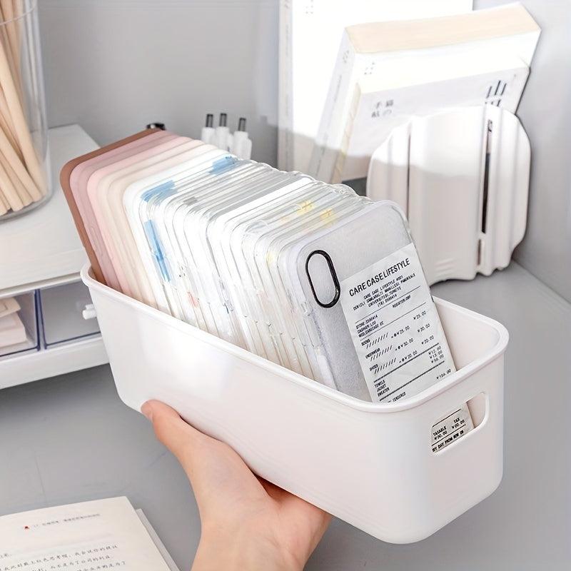 5pcs Plastic Storage Bins with Handles for Pantry Organization