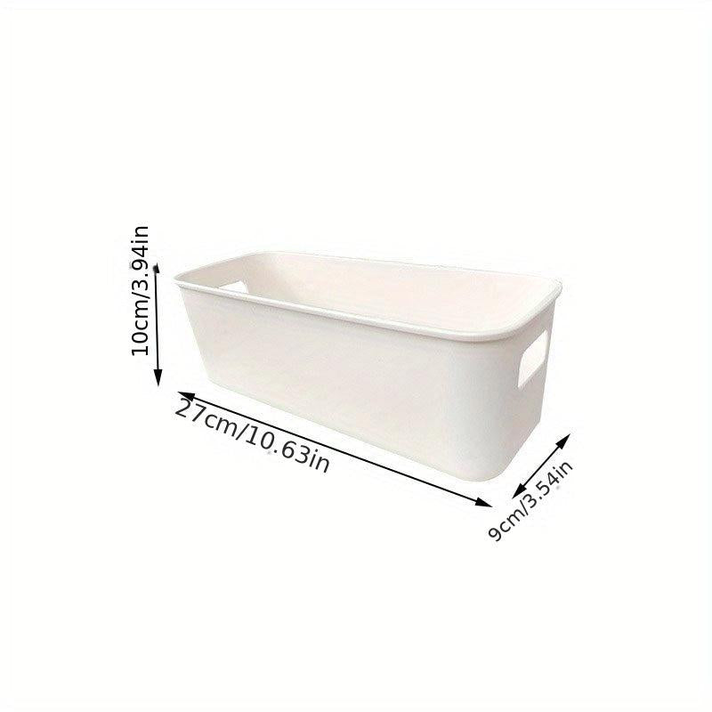 5pcs Plastic Storage Bins with Handles for Pantry Organization
