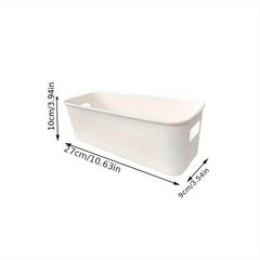 5pcs Plastic Storage Bins with Handles for Pantry Organization