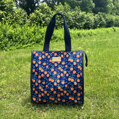 Leakproof Lunch Bag Cherry Pattern Insulated Waterproof Office School