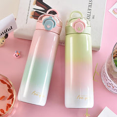 Gradient Stainless Steel Insulated Water Bottle 11oz 14 88oz Travel Thermal Cup