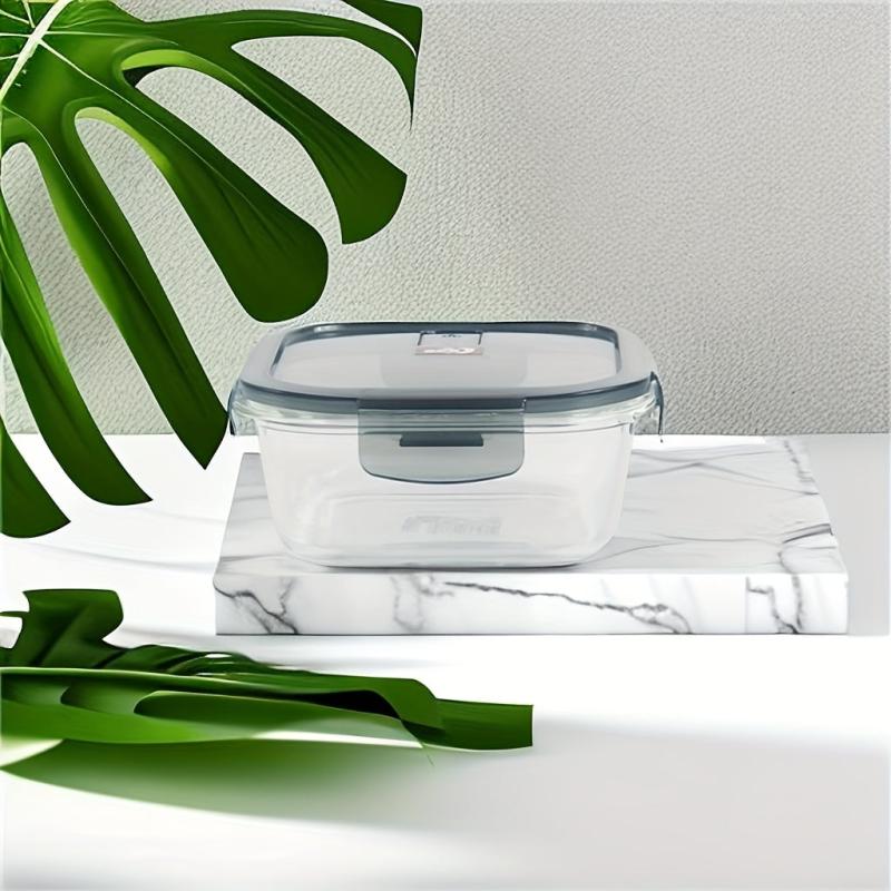 Heat Resistant Glass Lunch Box Food Preservation Bowl Shatter Resistant
