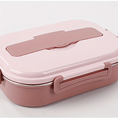 Insulated Lunch Box with Tableware, Microwave Safe Bento Box