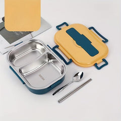 Insulated Lunch Box with Tableware, Microwave Safe Bento Box
