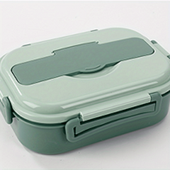 Insulated Lunch Box with Tableware, Microwave Safe Bento Box
