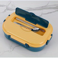 Insulated Lunch Box with Tableware, Microwave Safe Bento Box