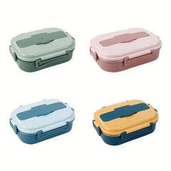 Insulated Lunch Box with Tableware, Microwave Safe Bento Box