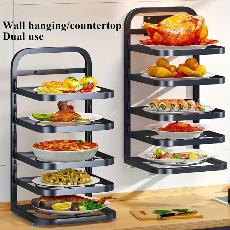 5-Layer Kitchen Storage Rack Wall Mounted Shelf