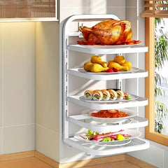 5-Layer Kitchen Storage Rack Wall Mounted Shelf