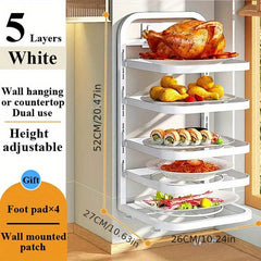5-Layer Kitchen Storage Rack Wall Mounted Shelf