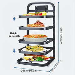 5-Layer Kitchen Storage Rack Wall Mounted Shelf