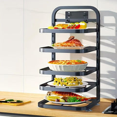 5-Layer Kitchen Storage Rack Wall Mounted Shelf