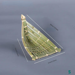 Bamboo Basket Woven Fruit Snack Tray Food Storage and Display Household Supplies