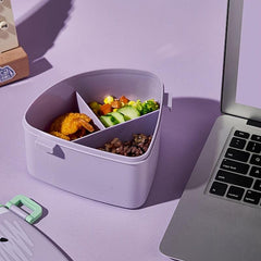 Watermelon Shape Lunch Box w/ Lid Microwave Bento Box Leakproof Food Container