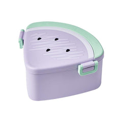 Watermelon Shape Lunch Box w/ Lid Microwave Bento Box Leakproof Food Container