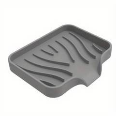 Silicone Sink Mat with Soap Dispenser and Sponge Drain for Kitchen Countertop