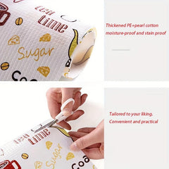 Cuttable Printed Cabinet Mat Drawer Paper Waterproof Kitchen Storage