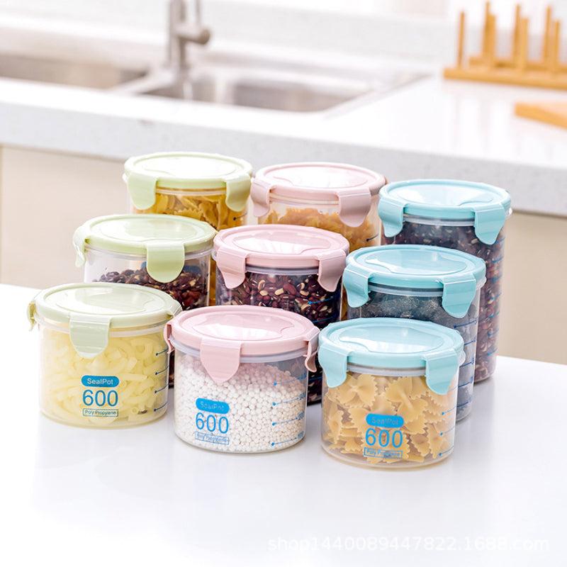 Clear Airtight Food Jars Moisture-proof Storage Containers