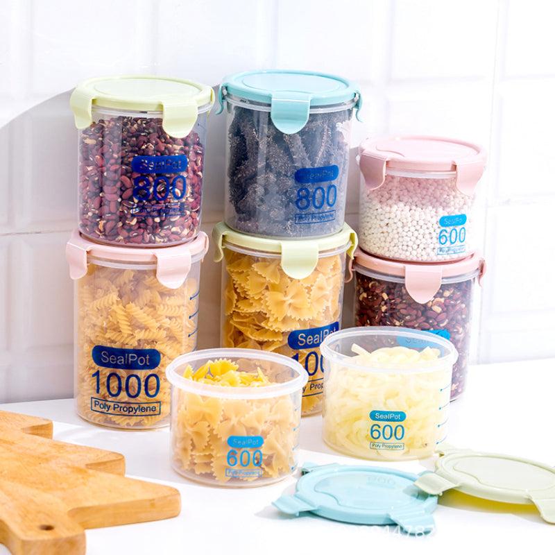 Clear Airtight Food Jars Moisture-proof Storage Containers