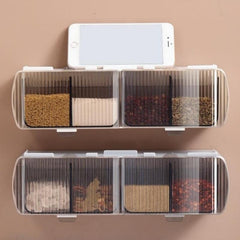 Wall Mounted Seasoning Box Household Storage Jar Kitchen Container