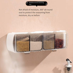 Wall Mounted Seasoning Box Household Storage Jar Kitchen Container