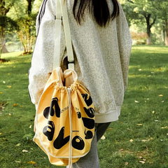 Car Seat Back Storage Bag for Travel with Waterproof Liner and Drawstring