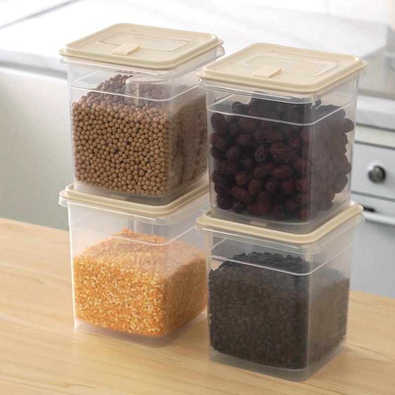 Rice Bucket Square Sealed Tank Plastic Refrigerator Storage Food Box