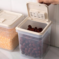 Rice Bucket Square Sealed Tank Plastic Refrigerator Storage Food Box