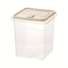 Rice Bucket Square Sealed Tank Plastic Refrigerator Storage Food Box