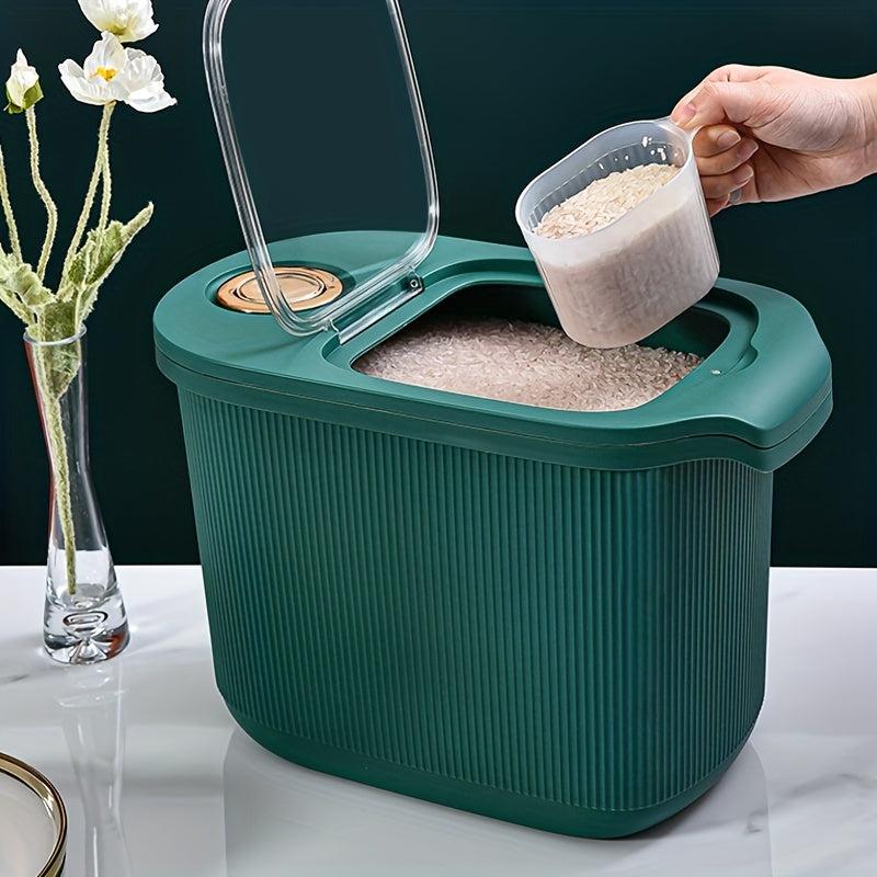 Large Capacity Rice Bucket: Moisture & Insect Proof Storage Container