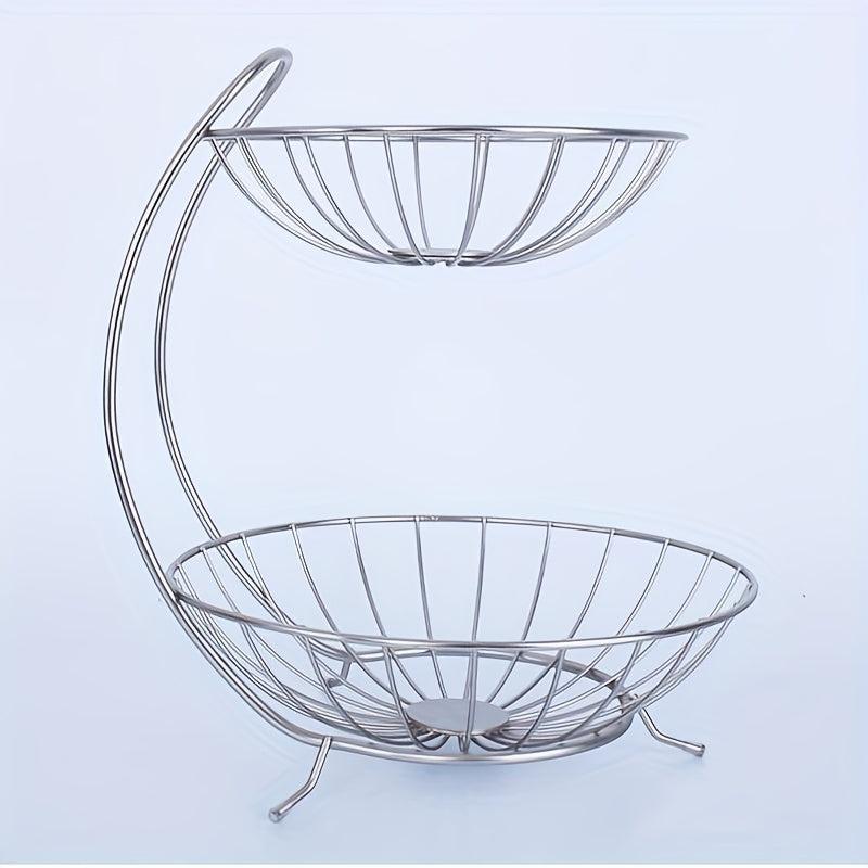 Double Layer Fruit Basket for Kitchen and Living Room