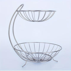 Double Layer Fruit Basket for Kitchen and Living Room