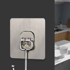 2pcs Adhesive Hooks Waterproof For Kitchen Bathroom