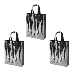 3pcs Reusable Grocery Bag Tote Bags Non Woven Foldable Gift Bag
