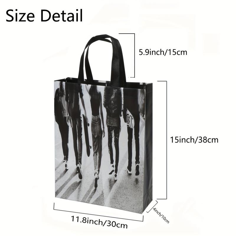 3pcs Reusable Grocery Bag Tote Bags Non Woven Foldable Gift Bag