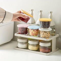 Low Temp Resistant Glass Refrigerator Crisper Fruit Storage Jar