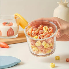 Low Temp Resistant Glass Refrigerator Crisper Fruit Storage Jar