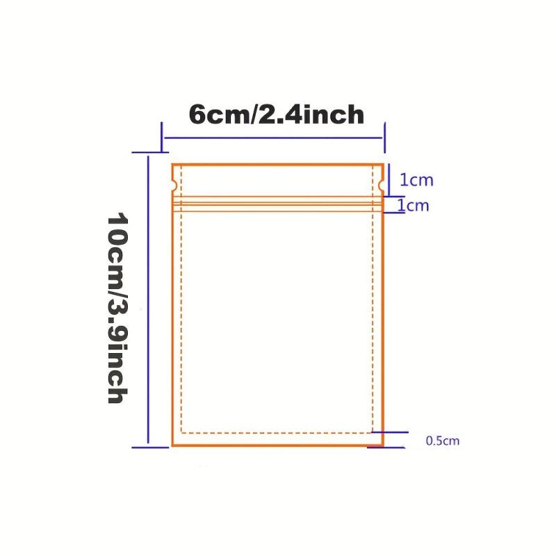 100pcs Mylar Bags 6 1 9 Baggies Small Plastic Bags Resealable Sweet Pouches